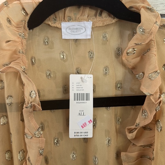 Metallic Ruffle Kimono - Picture 4 of 4